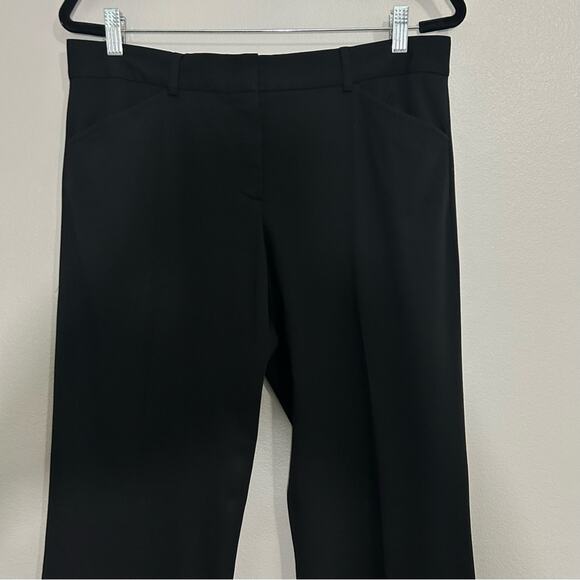 Elie Tahari Virgin Wool Black Slim Trousers Size 10 - Picture 4 of 10